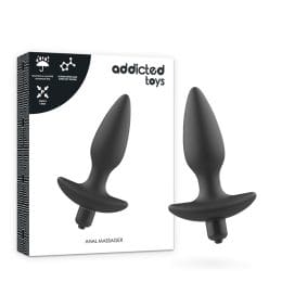 ADDICTED TOYS - MASSAGER PLUG ANAL WITH VIBRATION BLACK 2